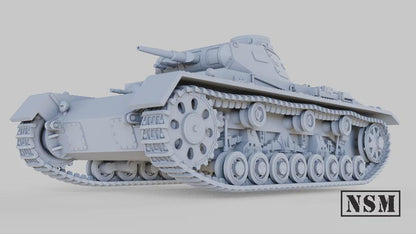 WWII German Panzer III Ausf D Various Scales Historical Wargaming (US tariffs are pre-paid by us)
