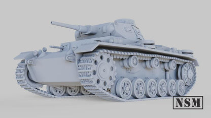 WWII German Panzer III Ausf F Various Scales Historical Wargaming (US tariffs are pre-paid by us)