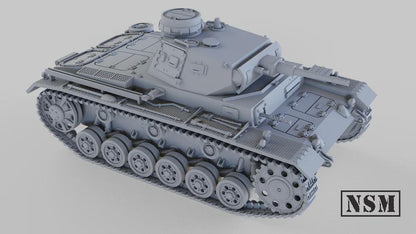 WWII German Panzer III Ausf F Various Scales Historical Wargaming (US tariffs are pre-paid by us)
