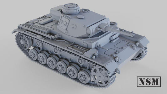 WWII German Panzer III Ausf J Various Scales Historical Wargaming (US tariffs are pre-paid by us)