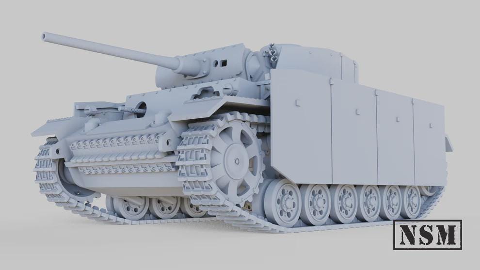 WWII German Panzer III Ausf M Various Scales Historical Wargaming (US tariffs are pre-paid by us)