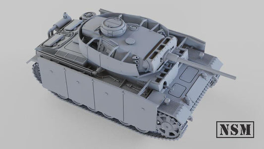 WWII German Panzer III Ausf M Various Scales Historical Wargaming (US tariffs are pre-paid by us)