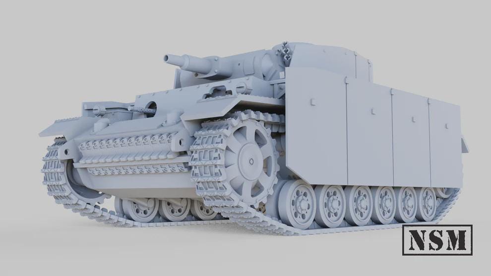 WWII German Panzer III Ausf N Various Scales Historical Wargaming (US tariffs are pre-paid by us)