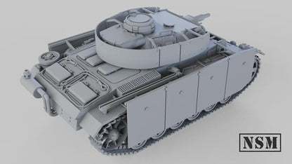WWII German Panzer III Ausf N Various Scales Historical Wargaming (US tariffs are pre-paid by us)