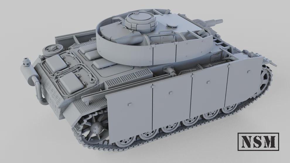 WWII German Panzer III Ausf N Various Scales Historical Wargaming (US tariffs are pre-paid by us)