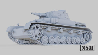 WWII German Panzer IV Ausf A Various Scales Historical Wargaming (US tariffs are pre-paid by us)