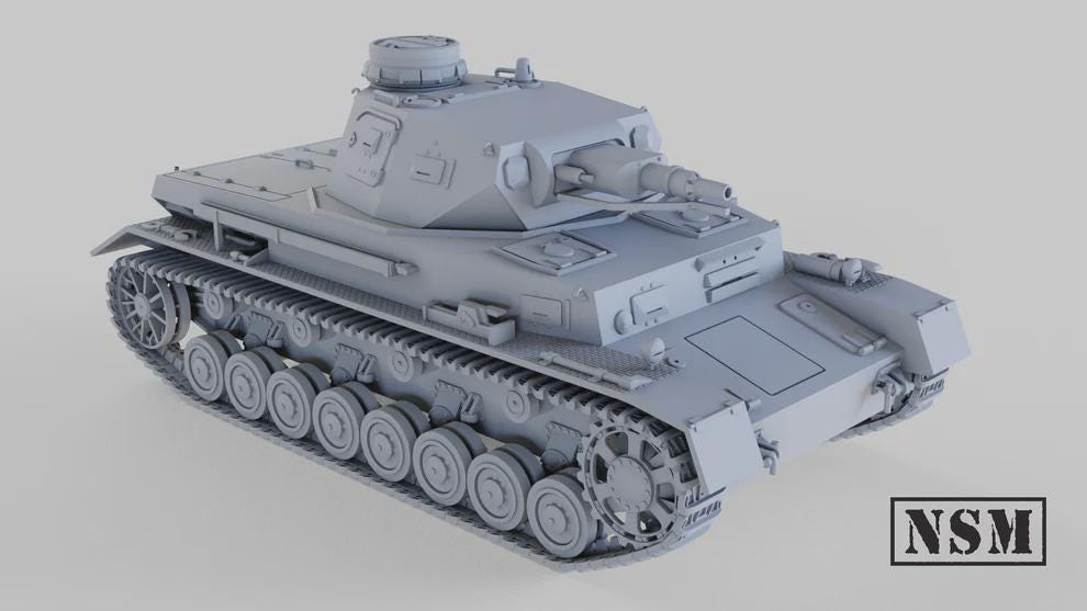 WWII German Panzer IV Ausf B/C Various Scales Historical Wargaming (US tariffs are pre-paid by us)