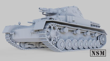WWII German Panzer IV Ausf D Various Scales Historical Wargaming (US tariffs are pre-paid by us)