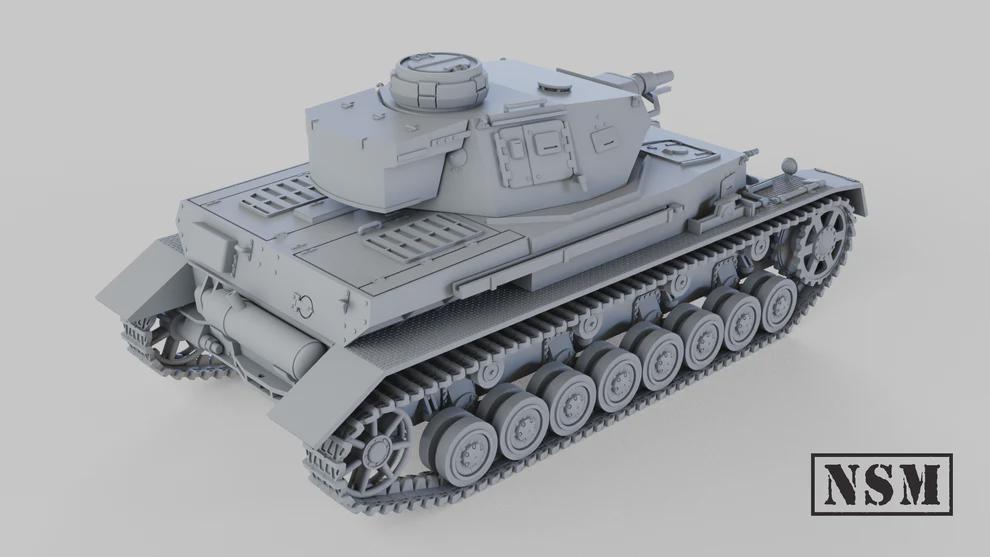 WWII German Panzer IV Ausf F Various Scales Historical Wargaming (US tariffs are pre-paid by us)