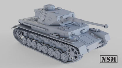 WWII German Panzer IV Ausf F2 Various Scales Historical Wargaming (US tariffs are pre-paid by us)