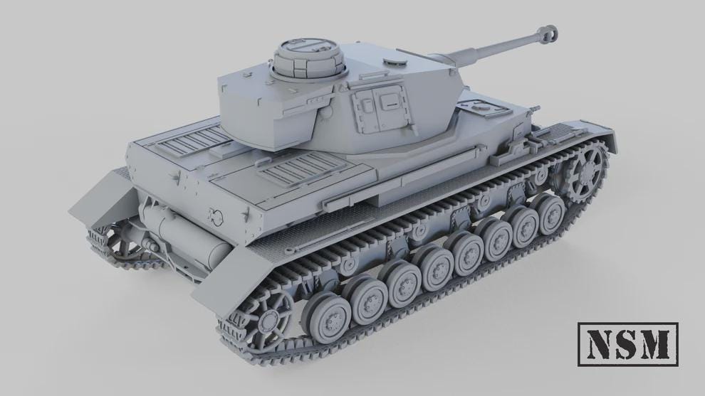 WWII German Panzer IV Ausf G Various Scales Historical Wargaming (US tariffs are pre-paid by us)