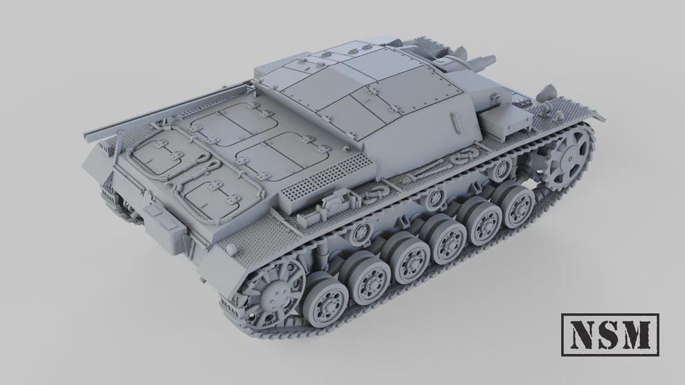 WWII German Stug III Ausf A Assault Gun Various Scales Historical Wargaming (US tariffs are pre-paid by us)