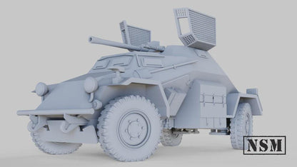 WWII German Sd.Kfz 222 Armoured Car with Crew Various Scales Historical Wargaming (US tariffs are pre-paid by us)