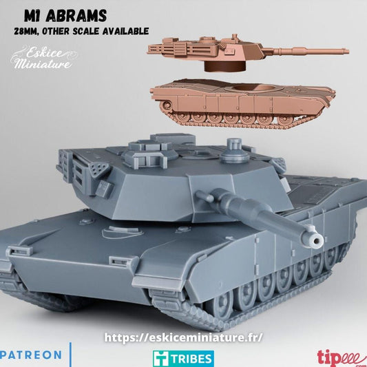 Modern Warfare US M1A1 Abrams Tank Various Scales Historical Wargaming (US tariffs are pre-paid by us)