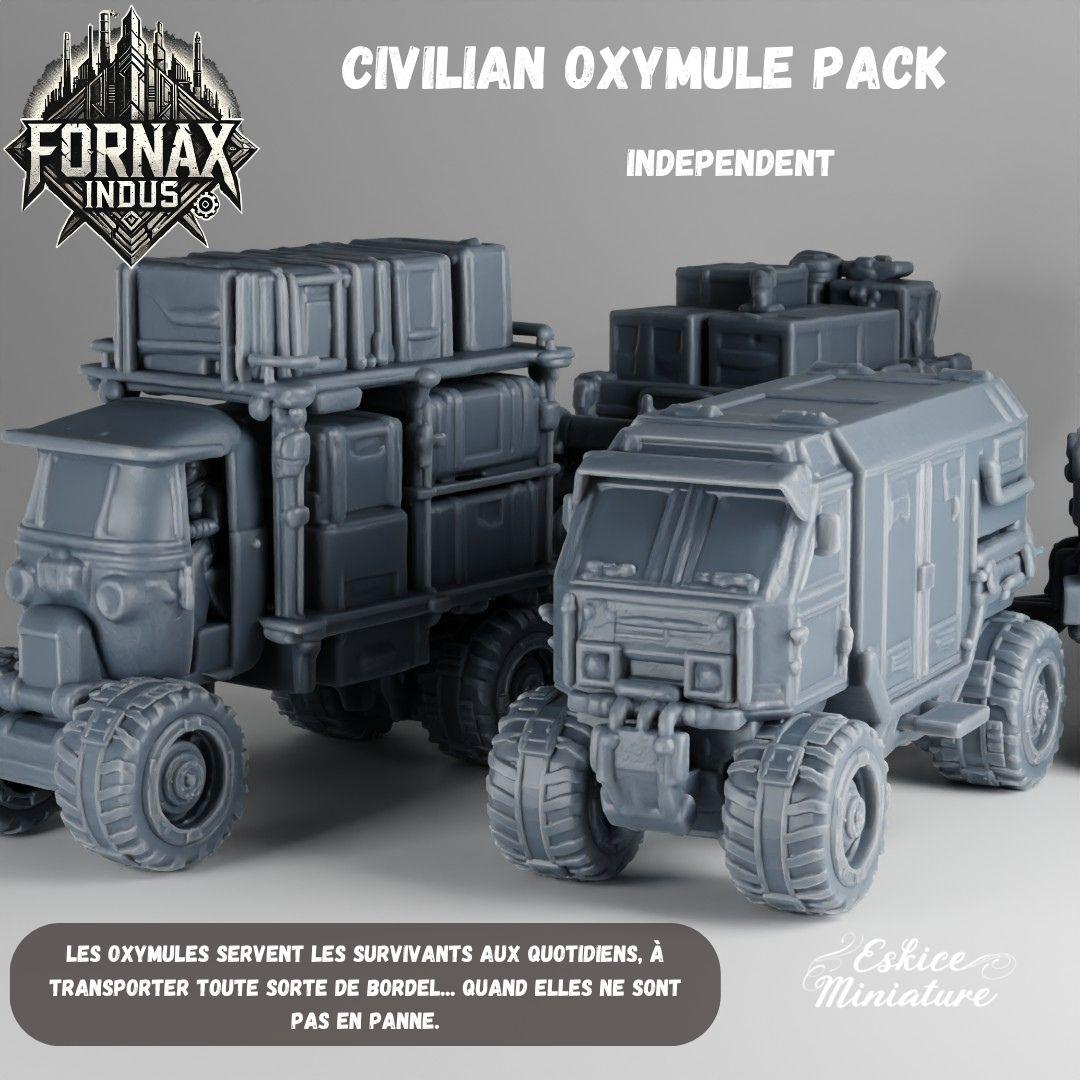 Post Apocalyptic Oxymule Truck Set (1 model) Various Scales SF Wargaming (US tariffs are pre-paid by us)