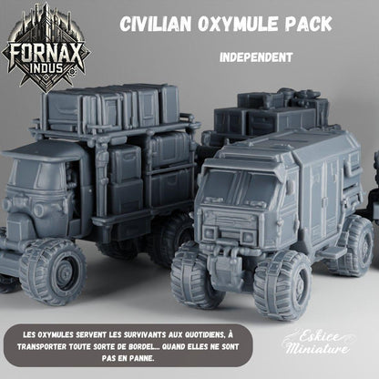 Post Apocalyptic Oxymule Truck Set (1 model) Various Scales SF Wargaming (US tariffs are pre-paid by us)