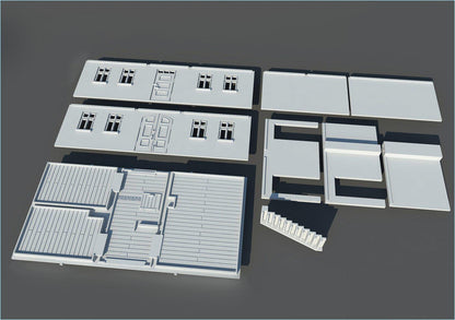 Wargaming Terrain Village Manor Various Scales Historical Wargaming (US tariffs are pre-paid by us)