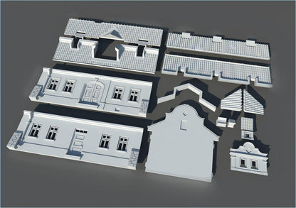 Wargaming Terrain Village Manor Various Scales Historical Wargaming (US tariffs are pre-paid by us)