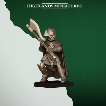 Fantasy Wargaming Feral Elves Axmen Unit with Command Group 10 models Highland Miniatures Various Scales (US tariffs are pre-paid by us)