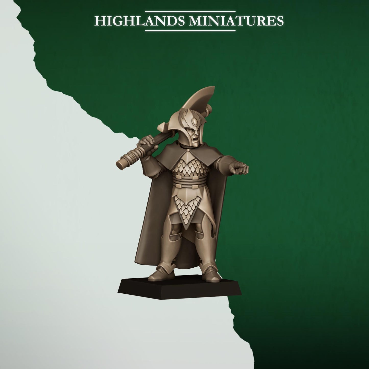 Fantasy Wargaming Feral Elves Axmen Unit with Command Group 10 models Highland Miniatures Various Scales (US tariffs are pre-paid by us)
