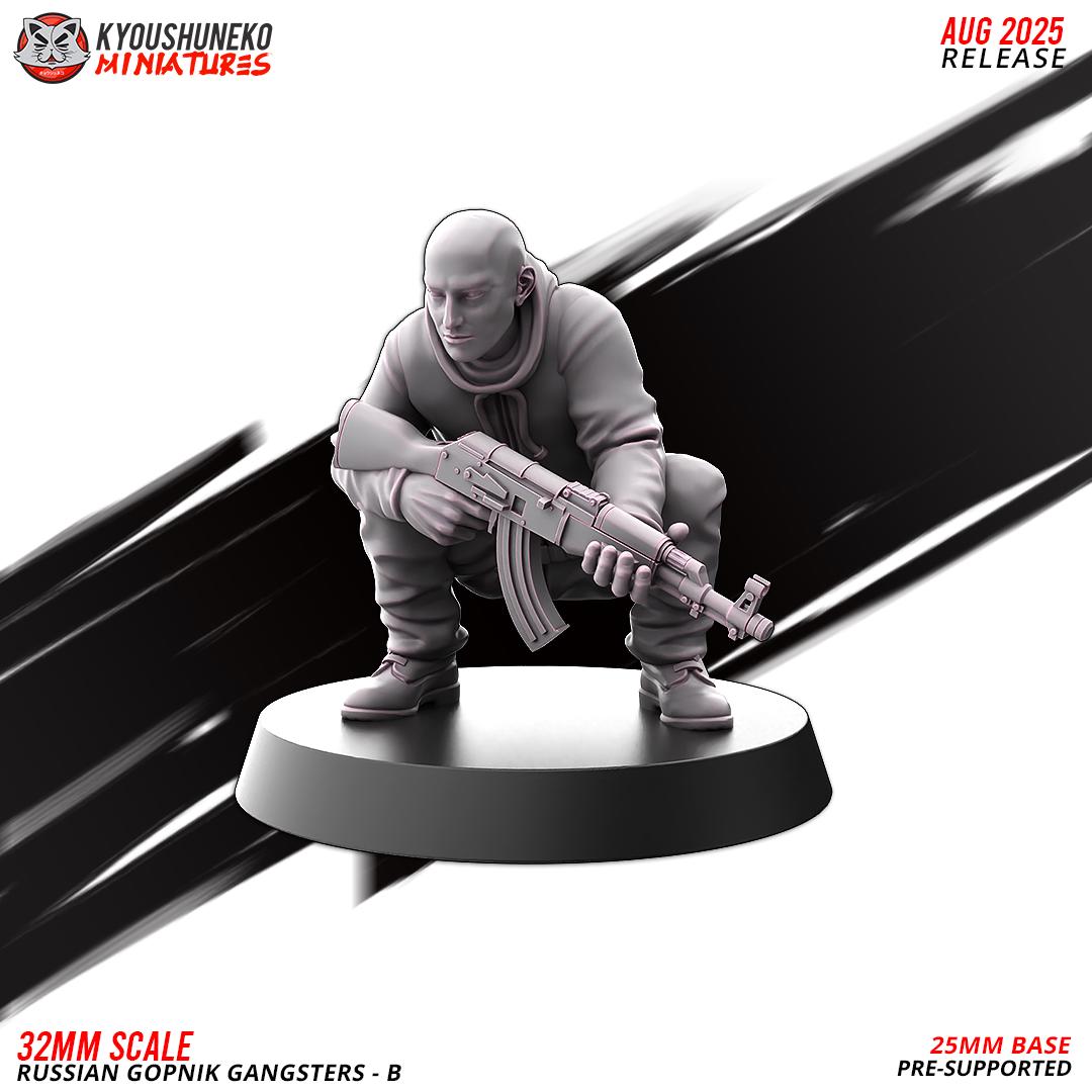 Modern Warfare Post Apocalyptic Russian Gopnik Gangsters Set (12 models) Various Scales Historical Wargaming (US tariffs are pre-paid by us)