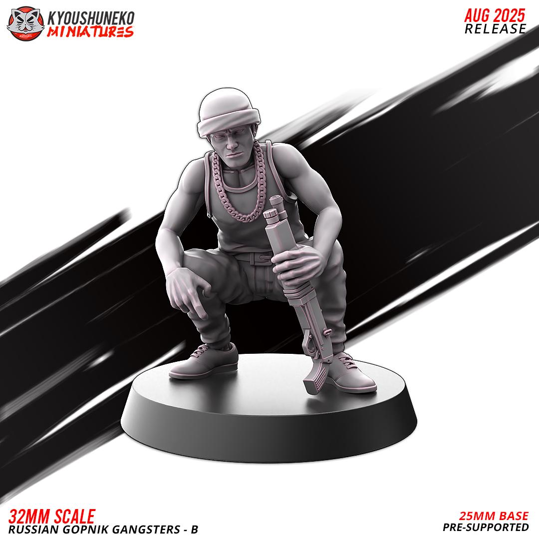 Modern Warfare Post Apocalyptic Russian Gopnik Gangsters Set (12 models) Various Scales Historical Wargaming (US tariffs are pre-paid by us)