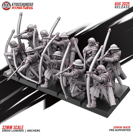 Ancient Chinese Cathay Ordo Luminis Archers Unit (10 models) Various Scales Historical Wargaming (US tariffs are pre-paid by us)