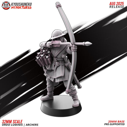 Ancient Chinese Cathay Ordo Luminis Archers Unit (10 models) Various Scales Historical Wargaming (US tariffs are pre-paid by us)