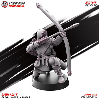 Ancient Chinese Cathay Ordo Luminis Archers Unit (10 models) Various Scales Historical Wargaming (US tariffs are pre-paid by us)