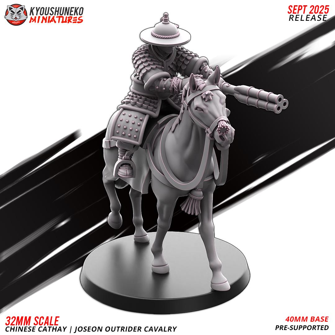 Ancient Chinese Cathay Joseon Outrider Cavalry (10 models) Various Scales Historical Wargaming (US tariffs are pre-paid by us)