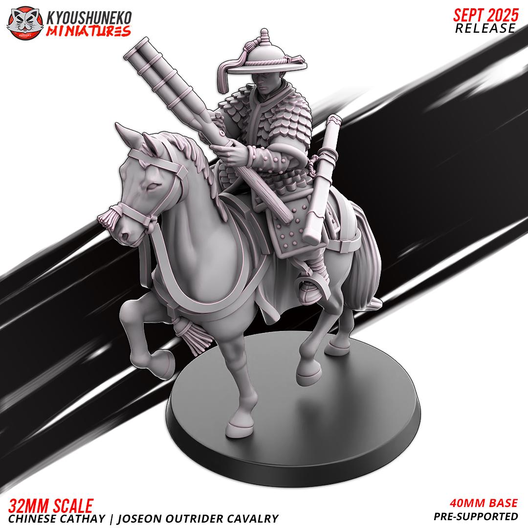 Ancient Chinese Cathay Joseon Outrider Cavalry (10 models) Various Scales Historical Wargaming (US tariffs are pre-paid by us)