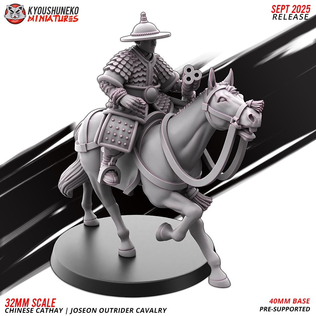 Ancient Chinese Cathay Joseon Outrider Cavalry (10 models) Various Scales Historical Wargaming (US tariffs are pre-paid by us)