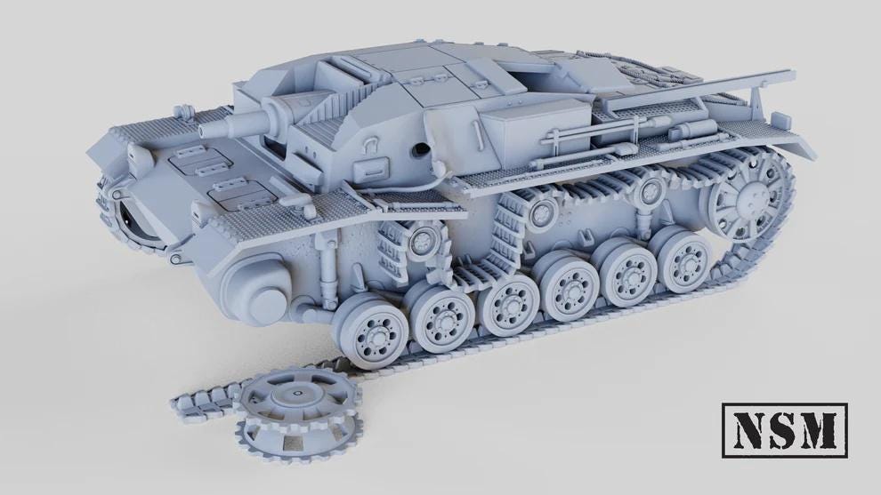 WWII German Destroyed Stug III Ausf B Assault Gun Various Scales Historical Wargaming (US tariffs are pre-paid by us)