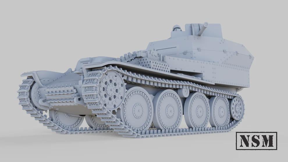 WWII German Flakpanzer 38(t) Tank with Crew Various Scales Historical Wargaming (US tariffs are pre-paid by us)