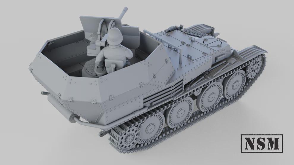 WWII German Flakpanzer 38(t) Tank with Crew Various Scales Historical Wargaming (US tariffs are pre-paid by us)