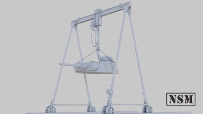 WWII German Tank Crane Various Scales Historical Wargaming (US tariffs are pre-paid by us)