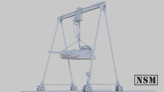 WWII German Tank Crane Various Scales Historical Wargaming (US tariffs are pre-paid by us)