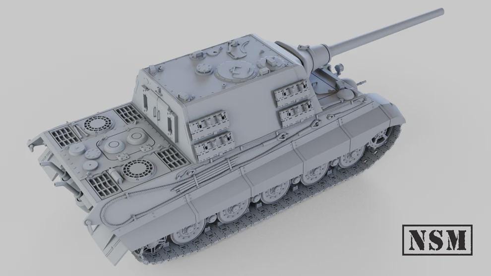 WWII German Jagdpanther G2 Tank Destroyer Various Scales Historical Wargaming (US tariffs are pre-paid by us)