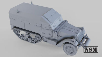 WWII US M3 Halftrack Command Variant Various Scales Historical Wargaming (US tariffs are pre-paid by us)