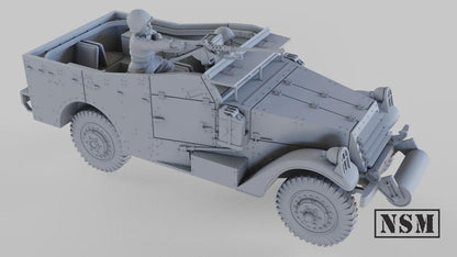 WWII Soviet M3A1 Scout Car with Crew Various Scales Historical Wargaming (US tariffs are pre-paid by us)