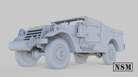 WWII British M3A1 Halftrack Ambulance Variant Various Scales Historical Wargaming (US tariffs are pre-paid by us)