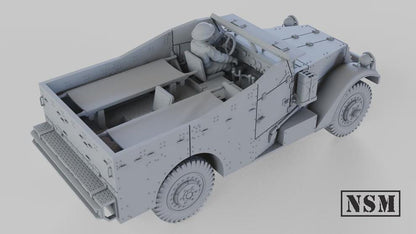 WWII British M3A1 Halftrack Ambulance Variant Various Scales Historical Wargaming (US tariffs are pre-paid by us)