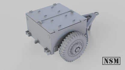 WWII US M8 Ammunition Trailer Various Scales Historical Wargaming (US tariffs are pre-paid by us)