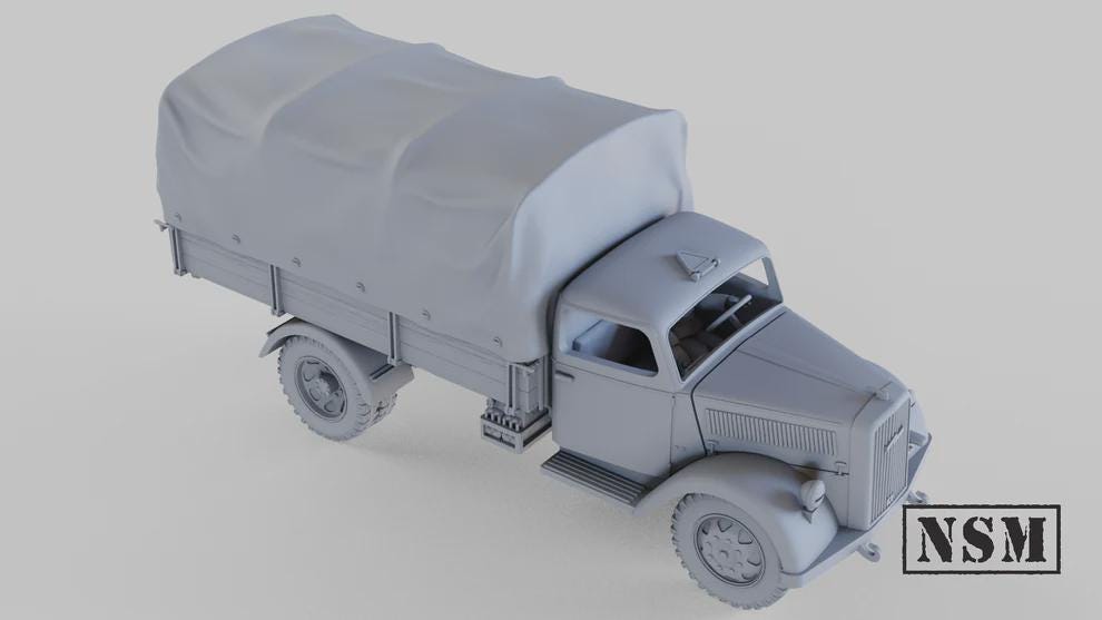 WWII German Opel Blitz (1 model) Various Scales Historical Wargaming (US tariffs are pre-paid by us)