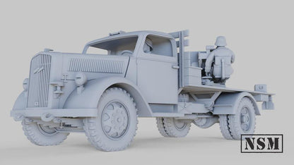 WWII German Opel Blitz with 2cm Flak 38 (1 model) Various Scales Historical Wargaming (US tariffs are pre-paid by us)