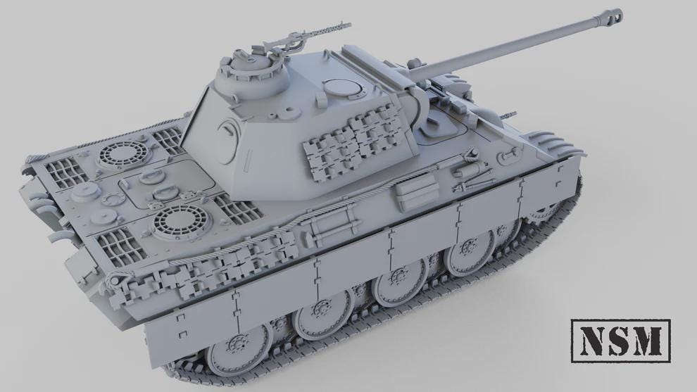 WWII German Panther Ausf A Various Scales Historical Wargaming (US tariffs are pre-paid by us)