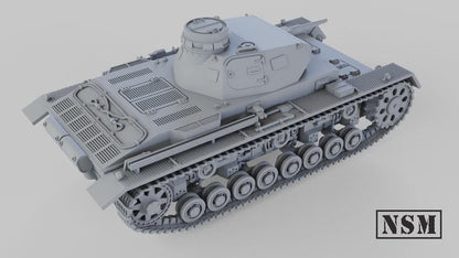 WWII German Panzer III Ausf C Various Scales Historical Wargaming (US tariffs are pre-paid by us)