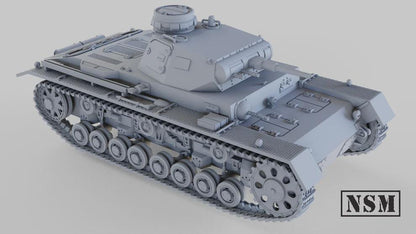 WWII German Panzer III Ausf C Various Scales Historical Wargaming (US tariffs are pre-paid by us)