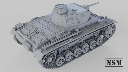 WWII German Panzer III Ausf H Various Scales Historical Wargaming (US tariffs are pre-paid by us)
