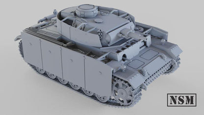 WWII German Panzer III Ausf N Various Scales Historical Wargaming (US tariffs are pre-paid by us)